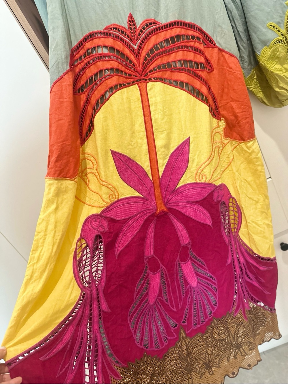 FARM Rio Usiacuri Multicolor Richelieu Maxi Dress, XS S - Picture 9 of 10